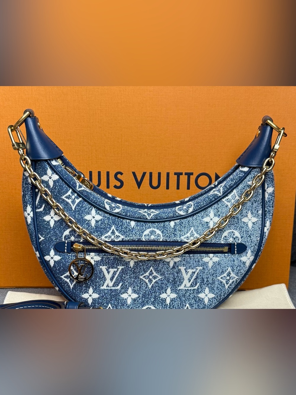 Louis Vuitton gold chain strap